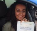 Sanya with Driving test pass certificate
